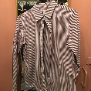 Brooks brothers burgundy striped button down